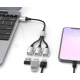 Розгалужувач Хаб USB A- 3в1 Мульти порт Адаптер UA1-UA3-EDIT